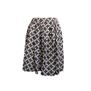 Baum Und Pferdgarten Skirt Womens Size 6 Silk Blend Pleated Geometric Mini Print